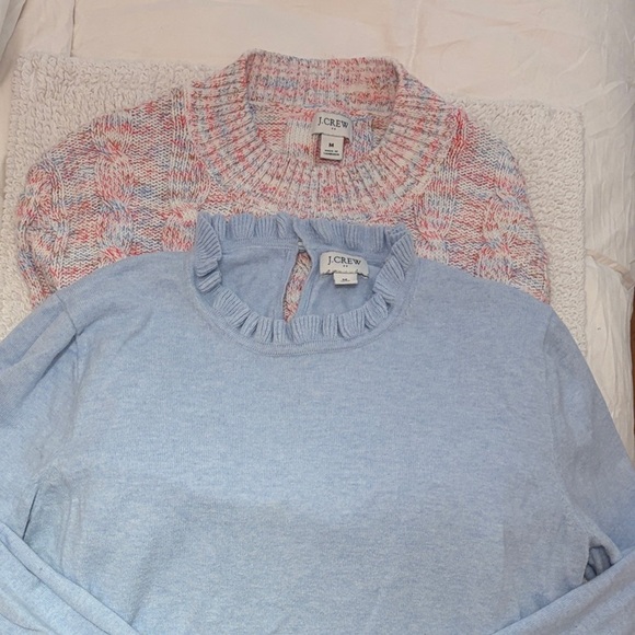 J. Crew Sweaters - J. Crew Women's Light Blue and Pink Sweater Duo
